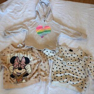 Girls sweatshirts, Lot Of 3 Mixed Styles , size 3T